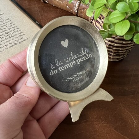 (création) Réveil doré "à la recherche du temps perdu"