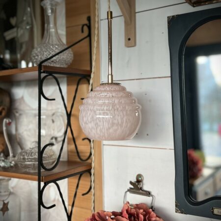 La jolie baladeuse en verre de Clichy rose