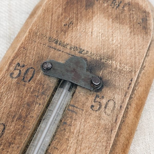 Thermomètre vintage vieux thermomètre en bois thermomètre en bois