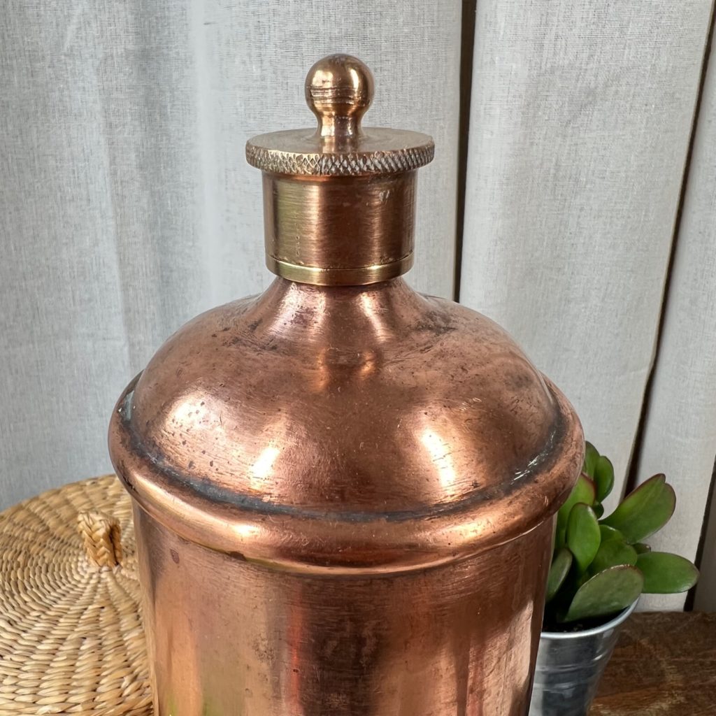 Ancienne bouillotte militaire (14-18) cannelée en cuivre | Rakuten