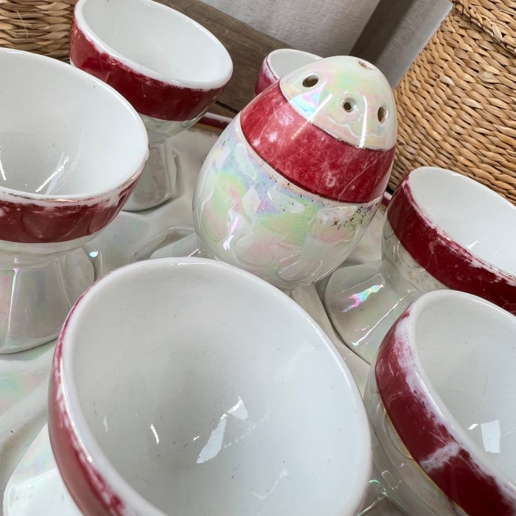 Lot De 6 Coquetiers En Porcelaine Blanche Provance - Design Sobre Et Élégant