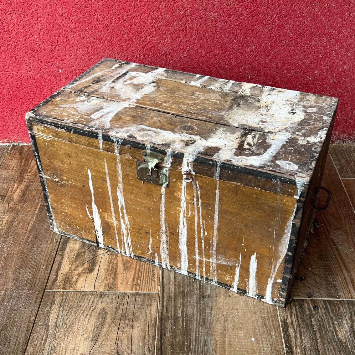 Malle en bois restaurée Europe - Ma valise en carton
