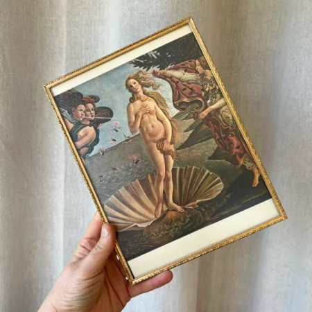 Cadre vintage en métal doré