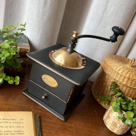 Moulin à café "Peugeot", noir & doré