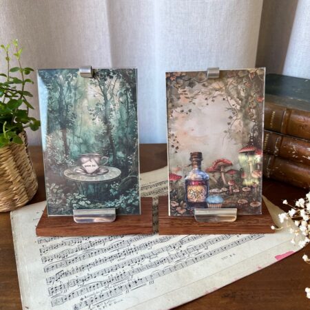 Duo cadres art déco "Drink me"