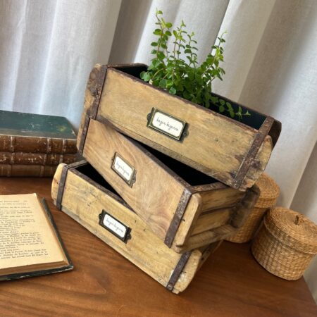 3 moules à brique en bois "Bazar Bizarre"