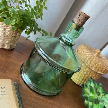 Carafe en verre vert 75 cl