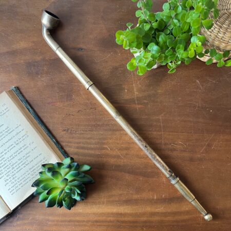 Ancienne pipe chinoise, télescopique