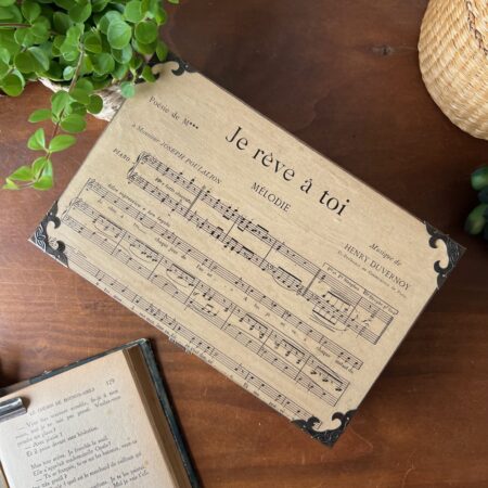Boite en bois restaurée "Je rêve à toi"