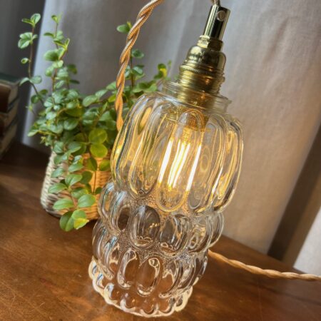 Baladeuse en verre bullé