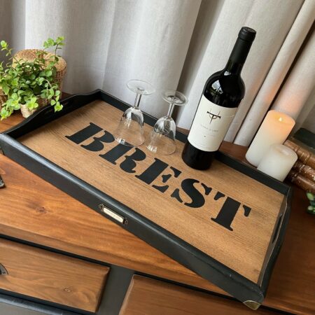 Plateau de service en bois "Brest"