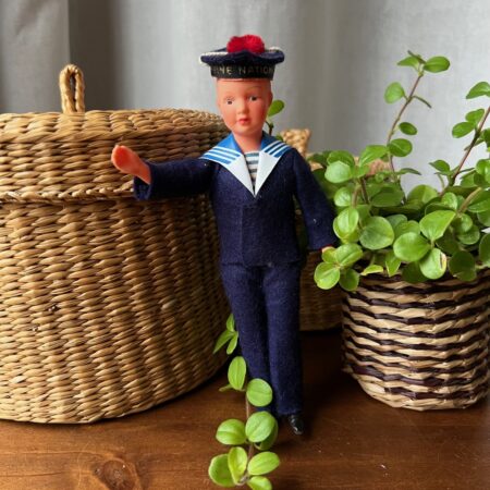 Petit matelot en feutrine "Marine Nationale"