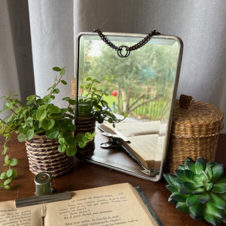 Miroir de barbier biseauté