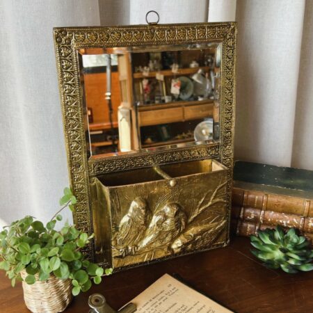 Miroir mural art nouveau "Les trois oiseaux"