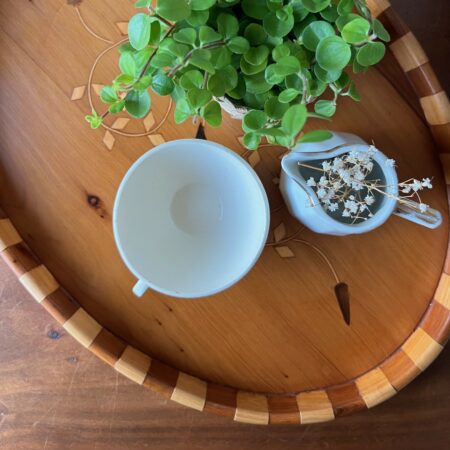 Plateau ovale en bois de thuya