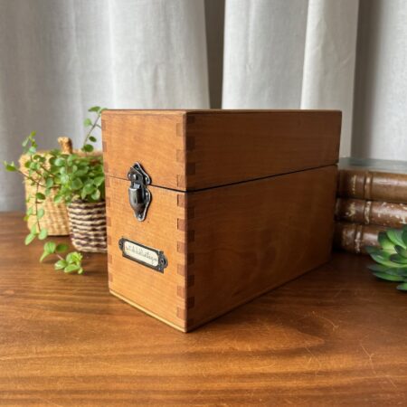 Petite boîte à fiche "rat de bibliothèque"