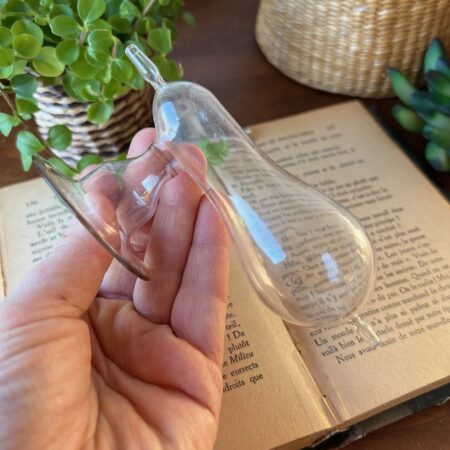 Ancien tire-lait en verre