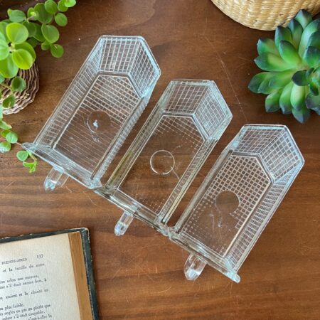 Petit tiroir d’épicier en verre moulé (3 dispos)