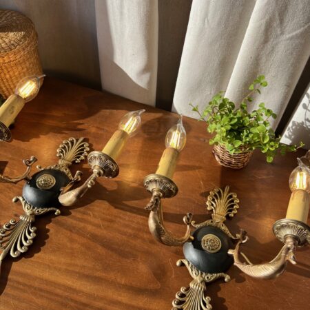 Paire d’appliques en bronze, Style Empire