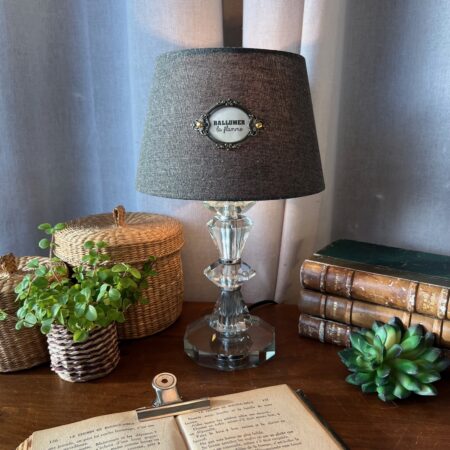 Lampe bijou en verre taillé "Rallumer la flamme"