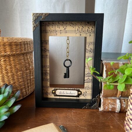 Cadre "clé du bonheur" - création poétique (modèle 3)