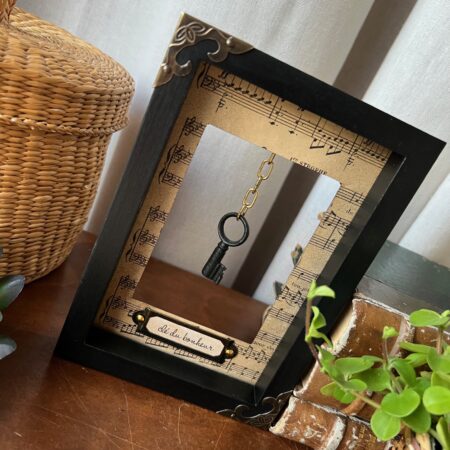 Cadre "clé du bonheur" - création poétique (modèle 2)