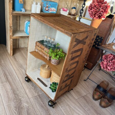 Caisse "Leroux Chicorée" restaurée