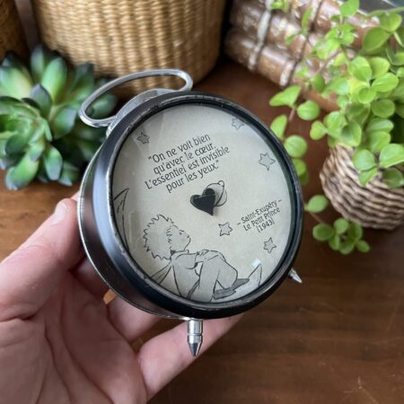 (création) Réveil upcyclé "Le petit prince" 1