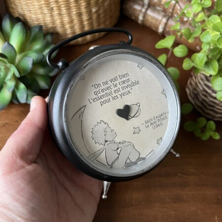 (création) Réveil upcyclé "Le petit prince" 2