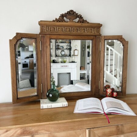 Grand miroir triptyque, époque art déco