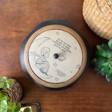 Boite en bois ronde "Petit Prince"