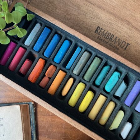 Coffret vintage de pastels "Rembrandt"