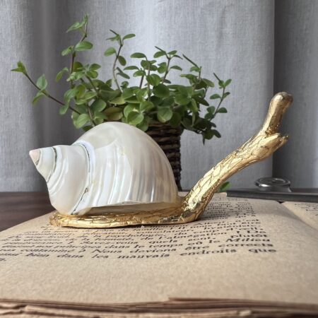 Petit escargot bronze & nacre