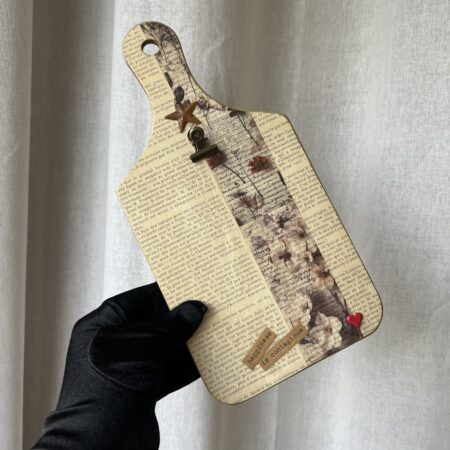 Petite planche en bois revisitée n°2 "Happiness is contagious"