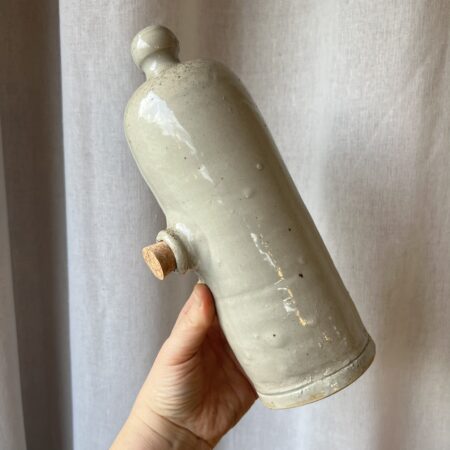 Bouillotte ancienne en grès vernissé