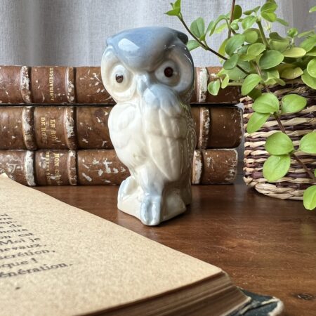 Petit hibou vintage en céramique