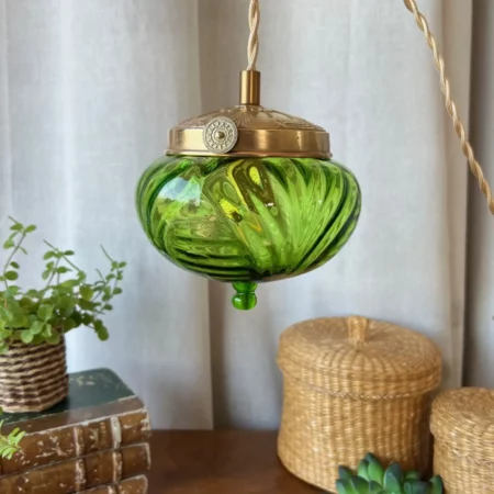 (création) Baladeuse unique verre & laiton