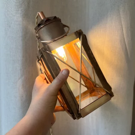 Lampe tempête restaurée