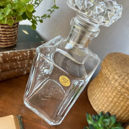 Carafe en cristal d'Arques taillé - modèle Fleury