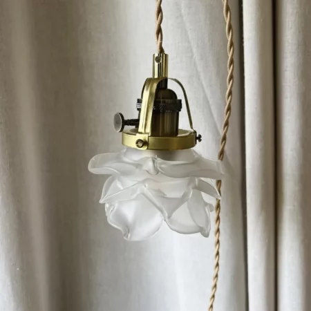 Baladeuse "fleur" en pâte de verre