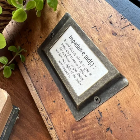 Grand coffret ancien restauré "Imparfait"