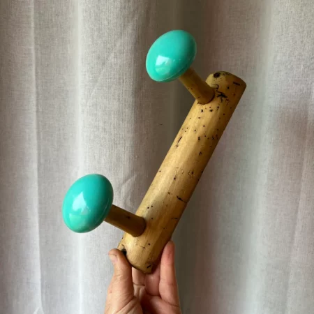 Patère vintage années 50 en bois