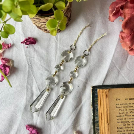 3 guirlandes de pampilles en cristal • pour Marie-Line