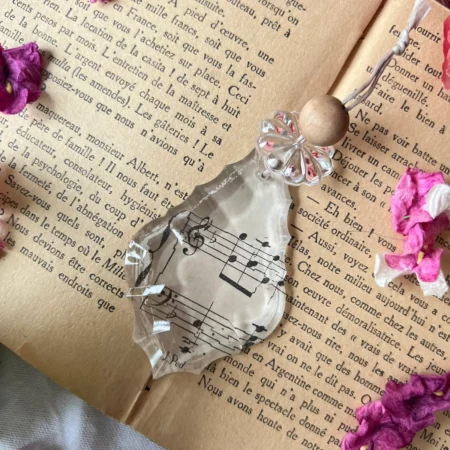 Pampille en cristal upcyclée "Musique" (2 dispos)