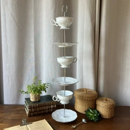 Serviteur unique en porcelaine blanche de Limoges