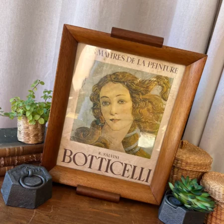 Plateau de service vintage en bois "Botticelli"