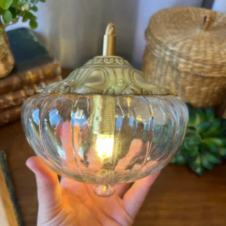(création) Baladeuse en verre transparent "cuve"