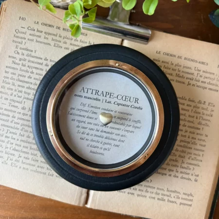 Baromètre ancien upcyclé "Attrape-cœur"