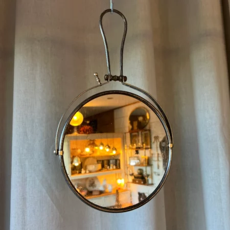 Miroir de barbier ancien double face