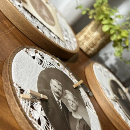 (upcycling) Mémoire de famille brodée